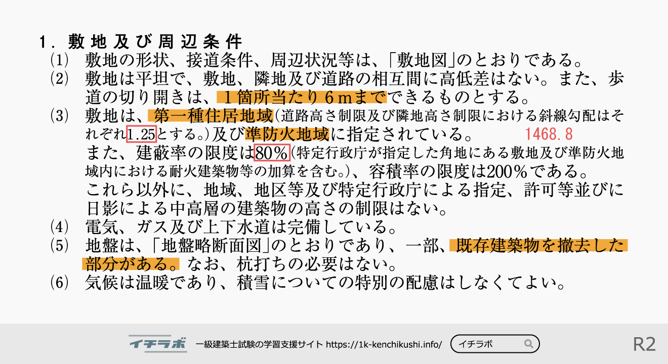1-1-6. 敷地及び周辺条件